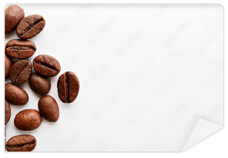 Fototapeta Roasted brown coffee beans