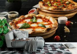Fototapeta Delicious pizza with