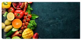 Fototapeta Fresh fruits, vegetables and