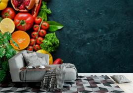 Fototapeta Fresh fruits, vegetables and