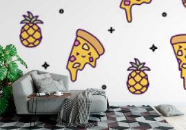 Fototapeta Hawaii pineapple pizza