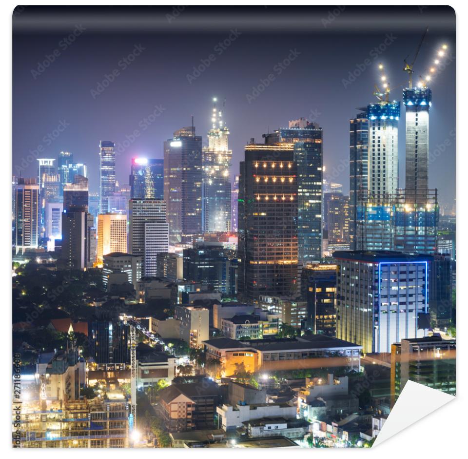 Fototapeta Jakarta city skyline with