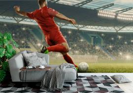 Fototapeta Soccer player in action. Run