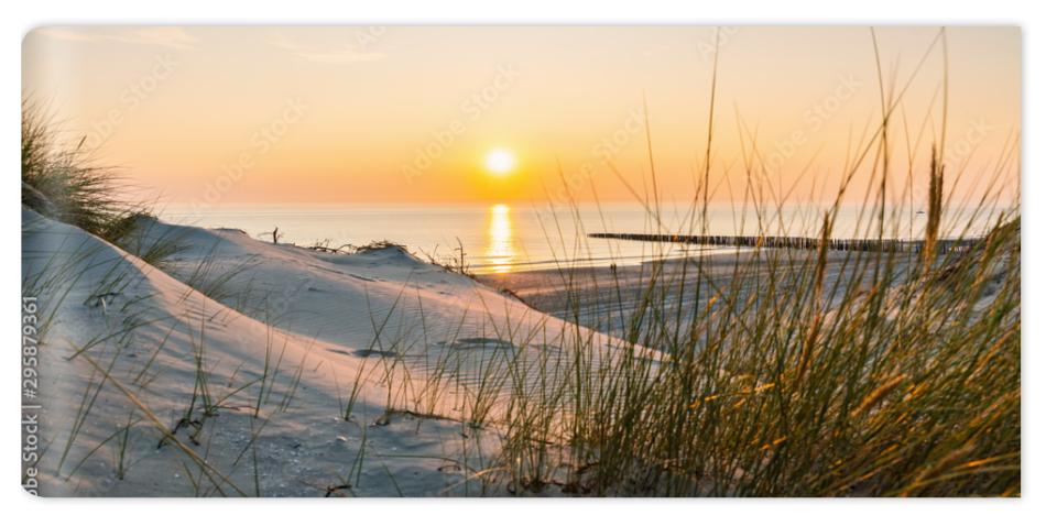 Fototapeta Sunset at the Baltic Sea Beach