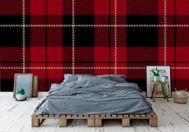 Fototapeta Red plaid pattern vector