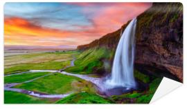 Fototapeta Sunrise on Seljalandfoss