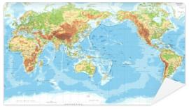 Fototapeta World Map - Pacific View -