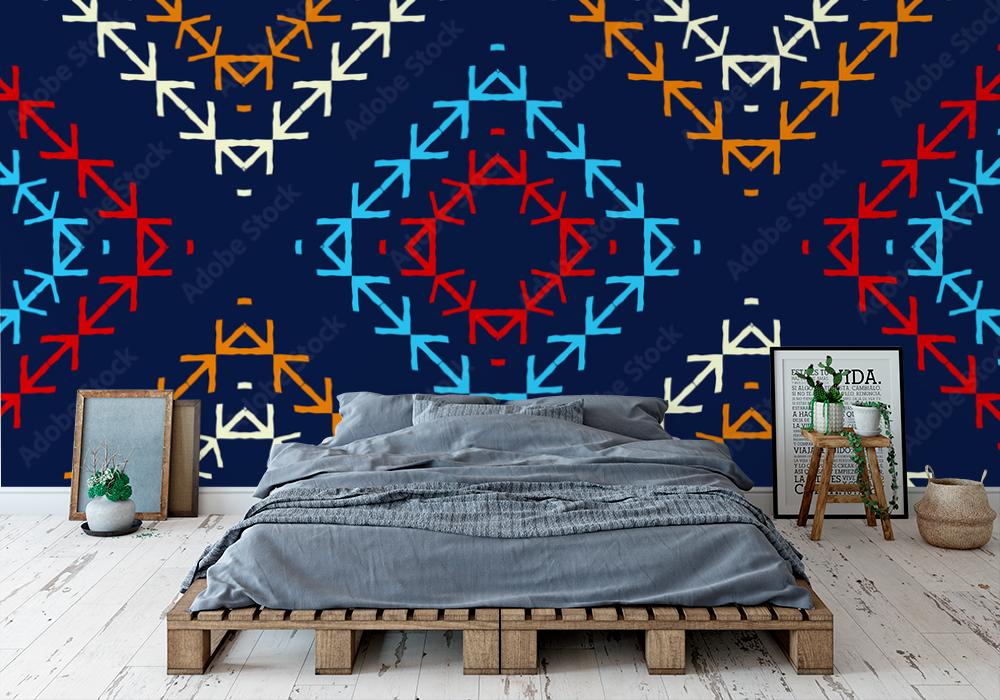 Fototapeta Ethnic boho seamless pattern.