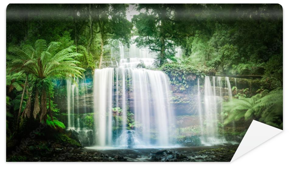 Fototapeta Waterfall in dense rainforest