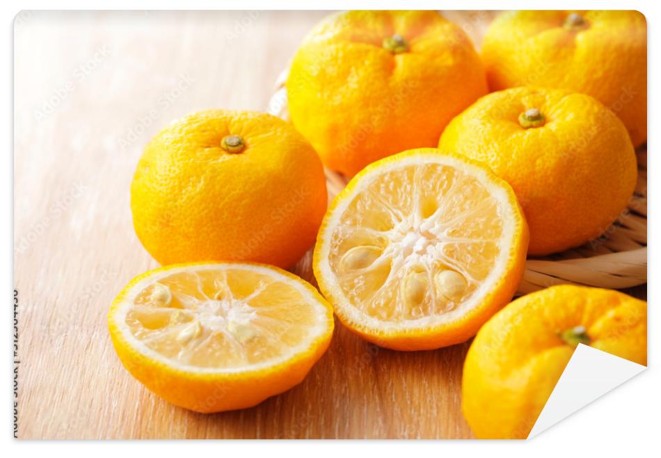 Fototapeta 柚子　Yuzu. Japanese citron