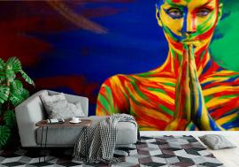 Fototapeta Color art face and body paint