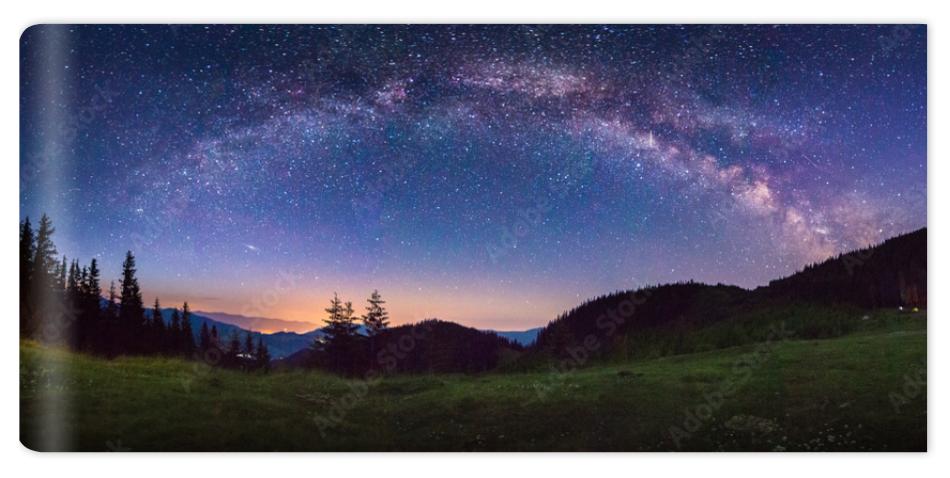 Fototapeta starry panorama in the