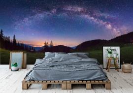 Fototapeta starry panorama in the