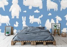 Fototapeta Clouds animal shapes seamless