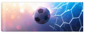 Fototapeta Soccer Ball in Goal.