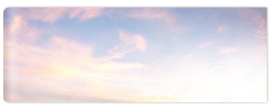 Fototapeta light soft panorama sunset sky