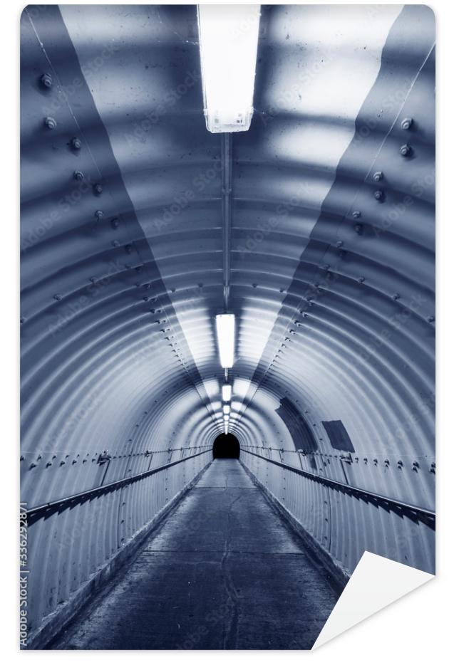Fototapeta Empty pedestrian tunnel at