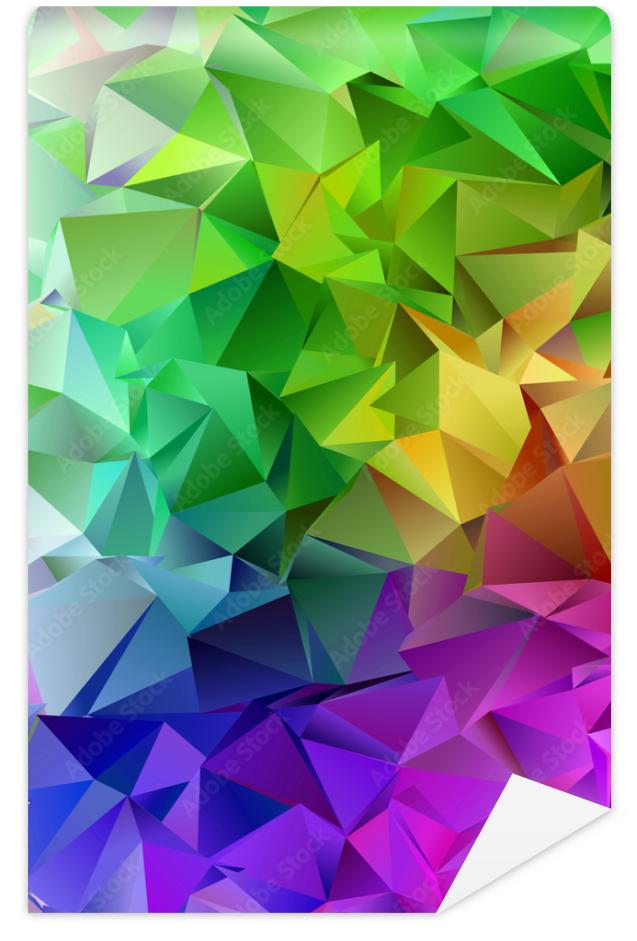 Fototapeta Abstract Low-Poly background.