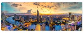 Fototapeta Aerial view Bangkok City