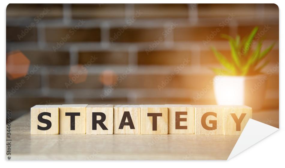 Fototapeta STRATEGY word made with