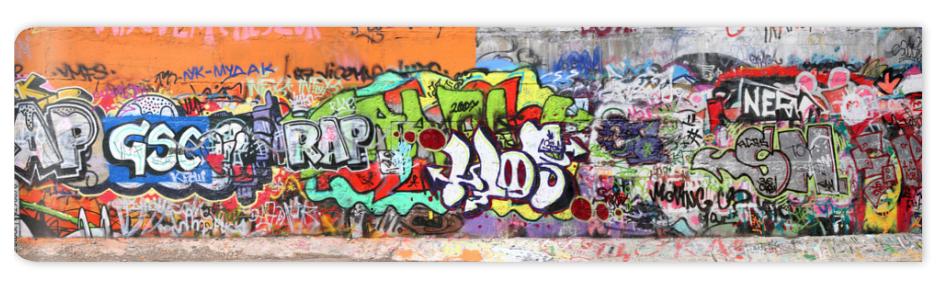 Fototapeta wall with graffity
