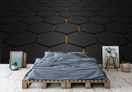 Fototapeta Glowing Hexagon Floor