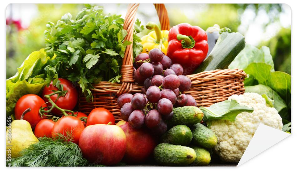 Fototapeta Fresh organic vegetables in