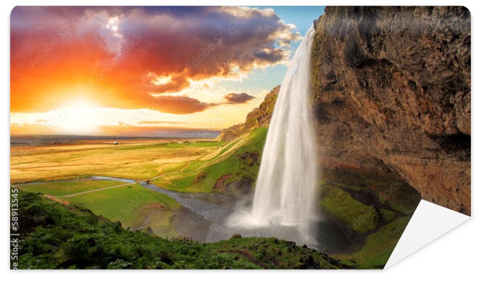 Fototapeta Waterfall, Iceland -