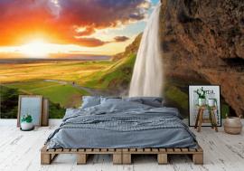 Fototapeta Waterfall, Iceland -