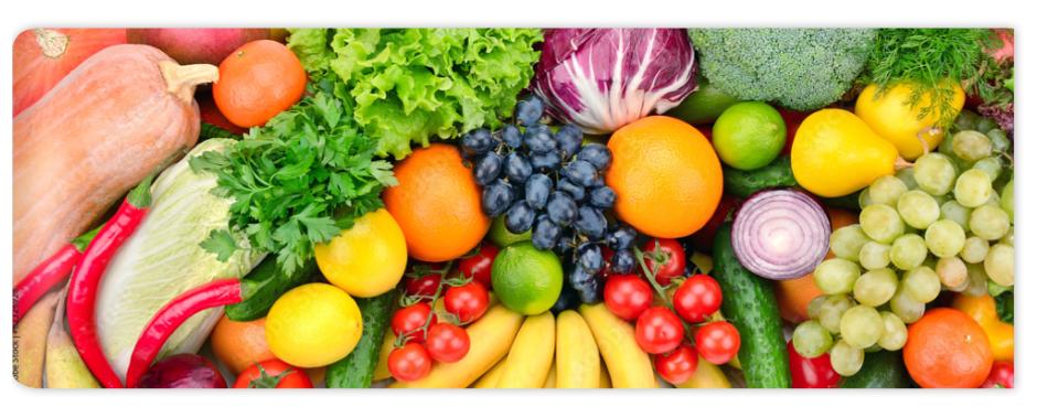 Fototapeta fresh fruits and vegetables