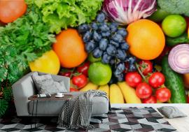 Fototapeta fresh fruits and vegetables