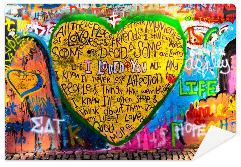 Fototapeta graffiti of heart with