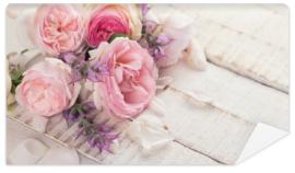 Fototapeta Background with fresh flowers