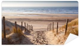 Fototapeta sand path to North sea at