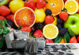 Fototapeta Fresh fruits mixed.Tasty