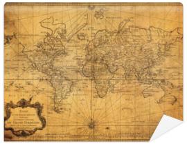 Fototapeta vintage map of the world 1778