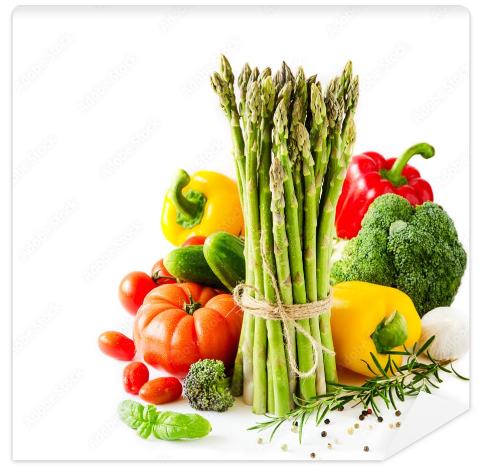 Fototapeta Fresh vegetables isolated on