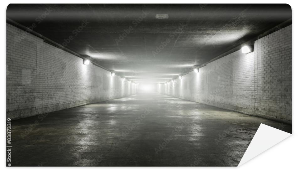 Fototapeta Empty tunnel with light