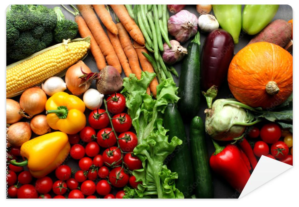 Fototapeta Fresh vegetables background -