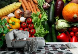 Fototapeta Fresh vegetables background -