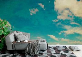 Fototapeta blue sky and clouds background