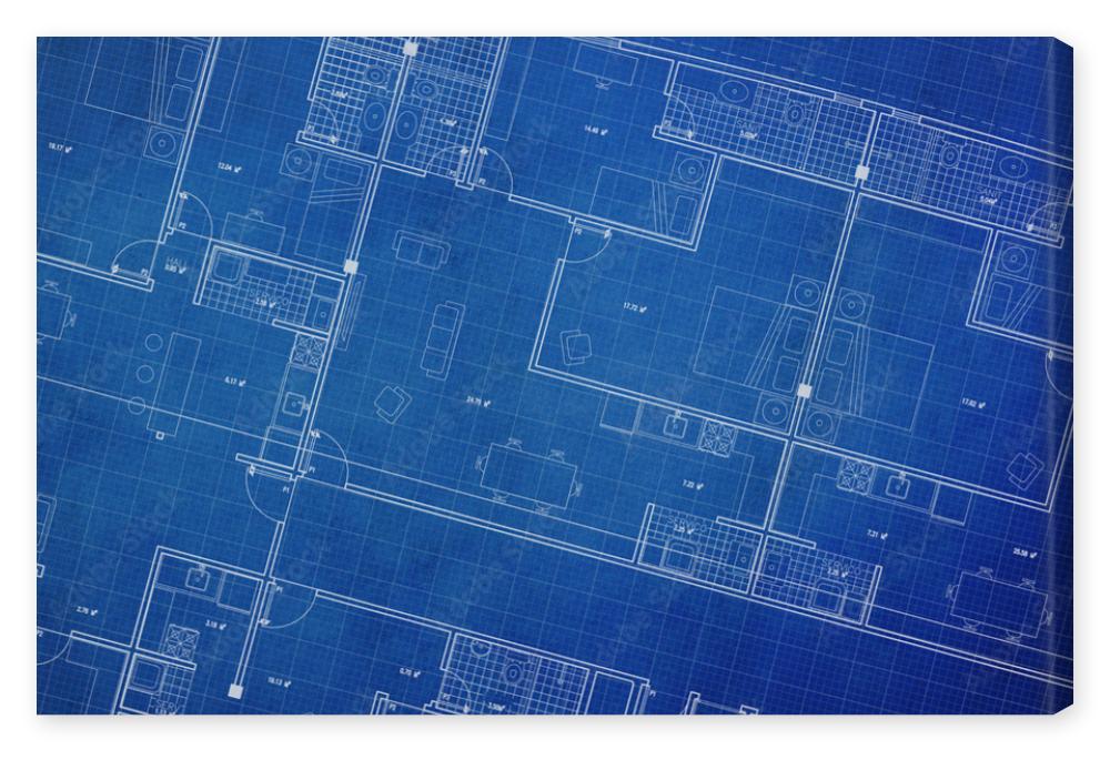 Obraz na płótnie Clean architecture Floor plan