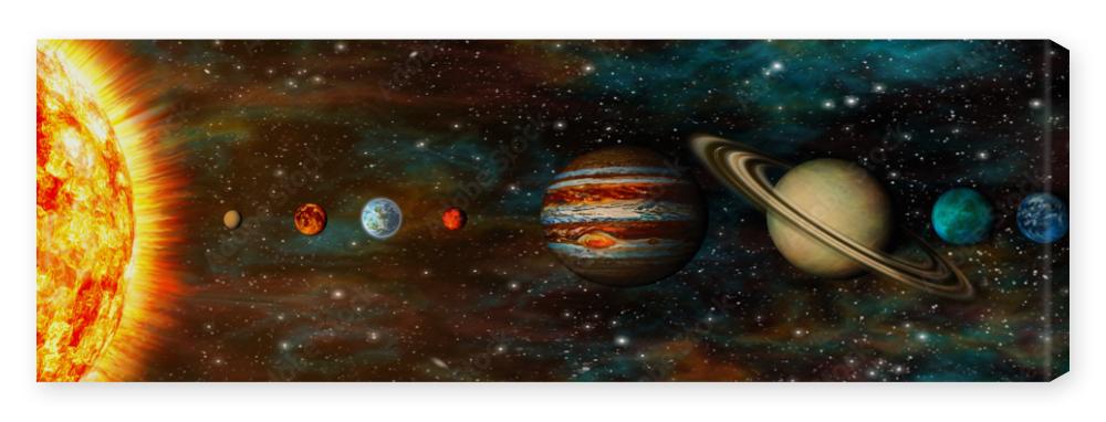 Obraz na płótnie Solar System, planets in a