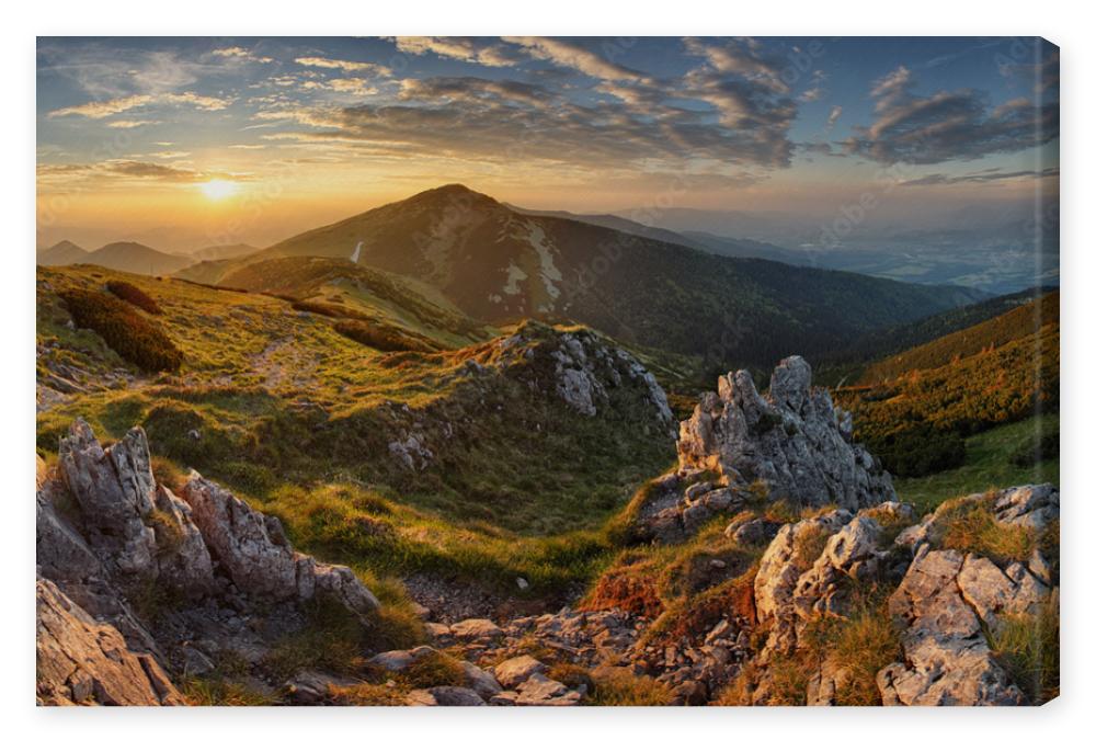 Obraz na płótnie Slovakia mountain from peak
