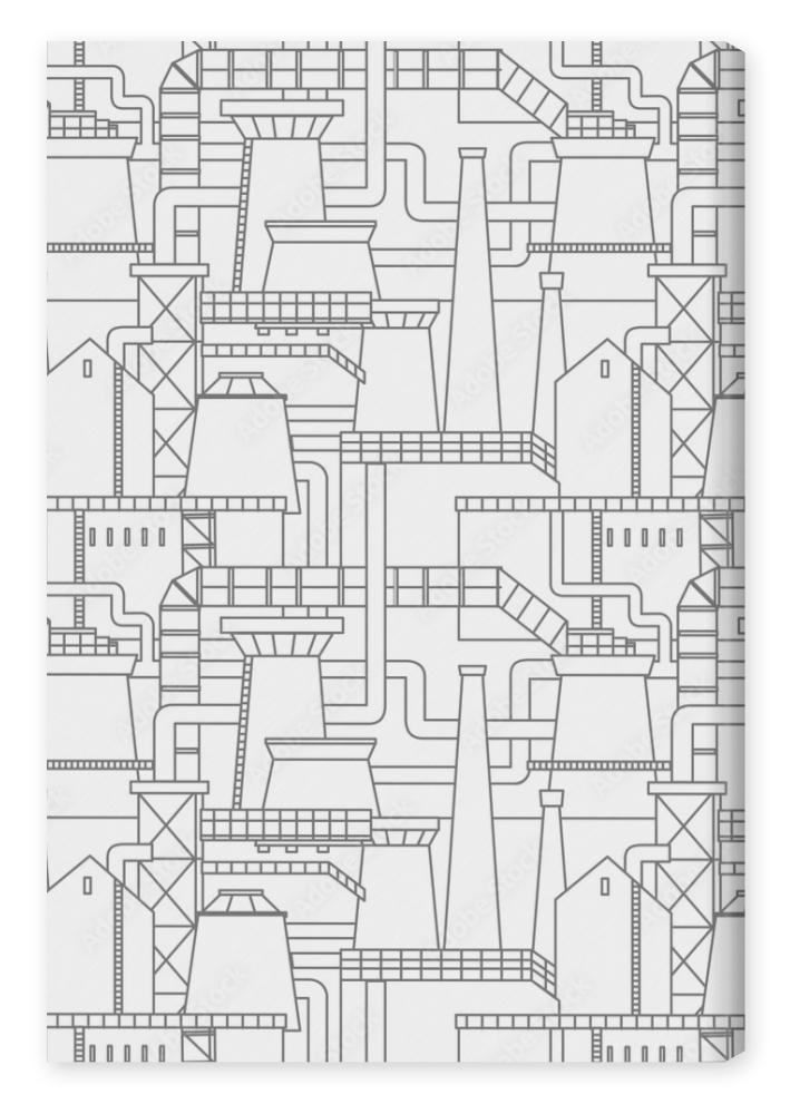 Obraz na płótnie Industrial city pattern