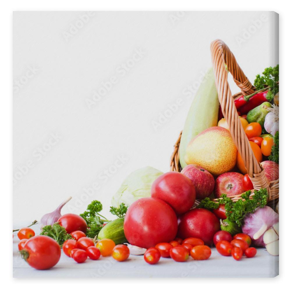 Obraz na płótnie Fresh vegetables and fruits