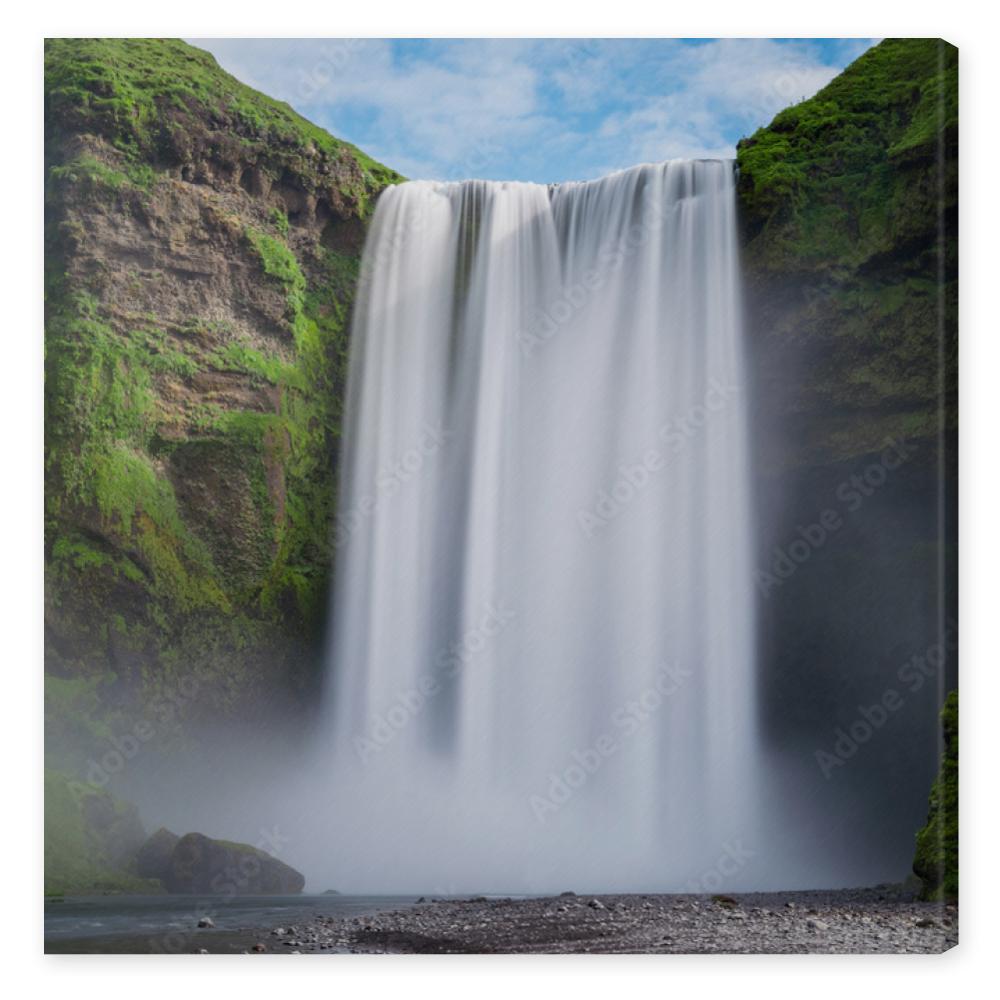 Obraz na płótnie Skogafoss waterfall long