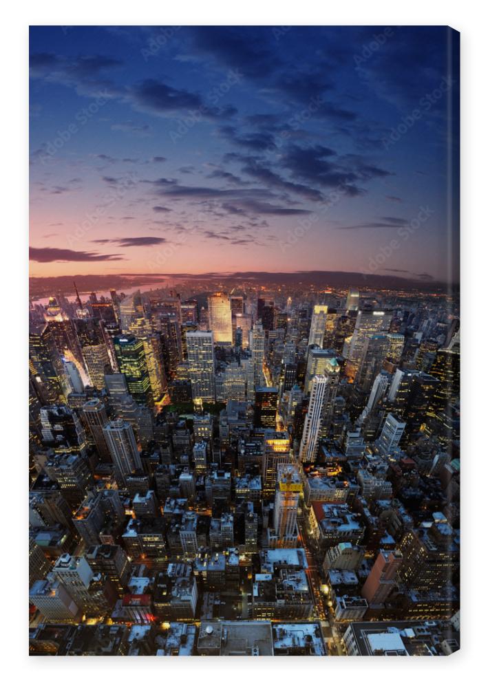 Obraz na płótnie Manhattan at sunset