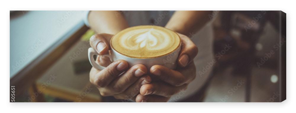 Obraz na płótnie Woman hand holding coffe cup