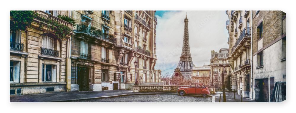 Obraz na płótnie The eiffel tower in Paris from